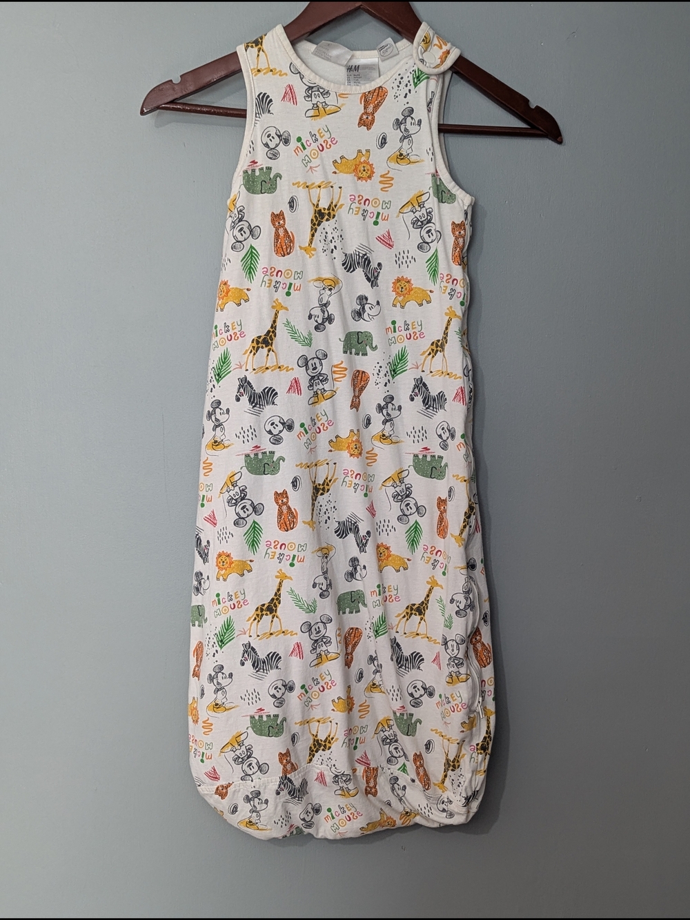 H&M Baby Mickey Mouse Jungle Print Sleep Sack